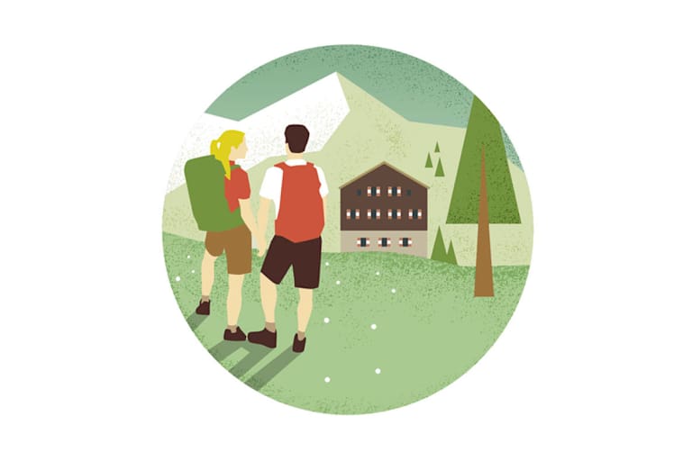 Berg Wandern umweltbewusst