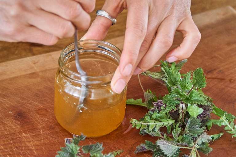 Selbstgemachter Kräuteressig