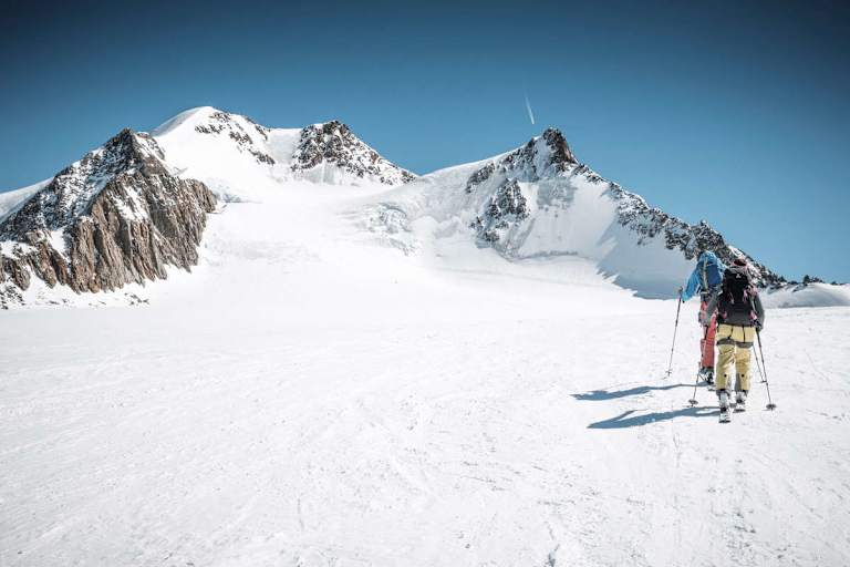 Anstieg zur Wildspitze (3.774 m) in den Ötztaler Alpen
