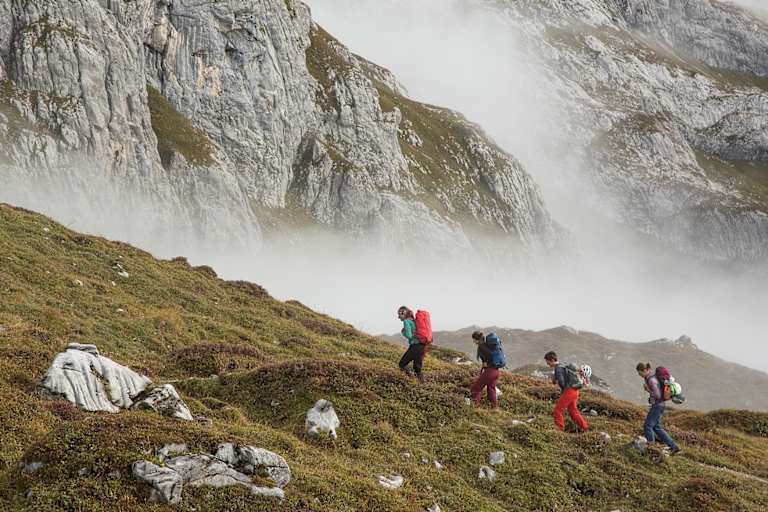 Zustieg zum Sulzfluh Klettersteig