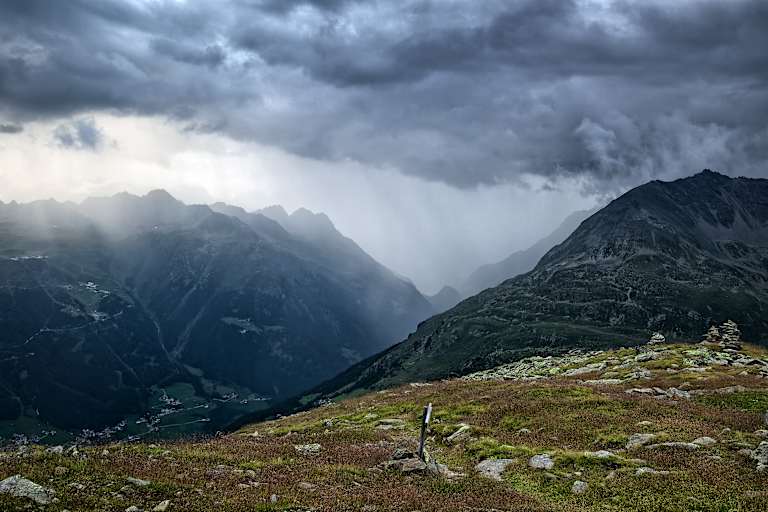 Gewitterstimmung in den Ötztaler Alpen