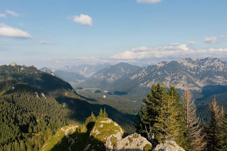 Blick über die Ammergauer Alpen
