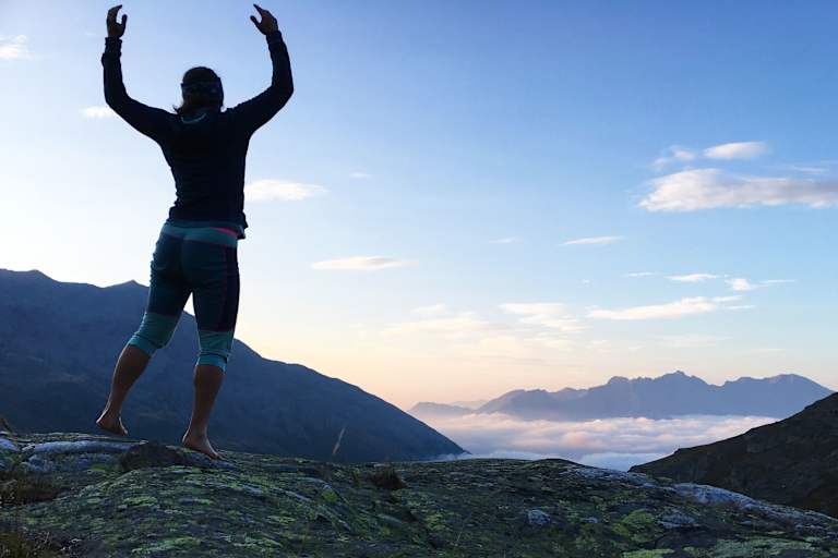 Alpenüberquerung: Ana Zirner in der Ortler-Gruppe in Südtirol