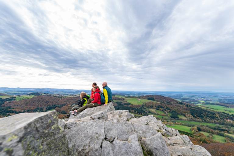 Ausblick von der Milseburg am Hochrhöner