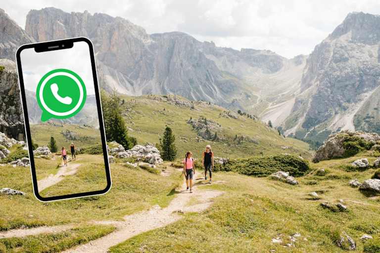 Bergwelten WhatsApp Kanal Südtirol Handy