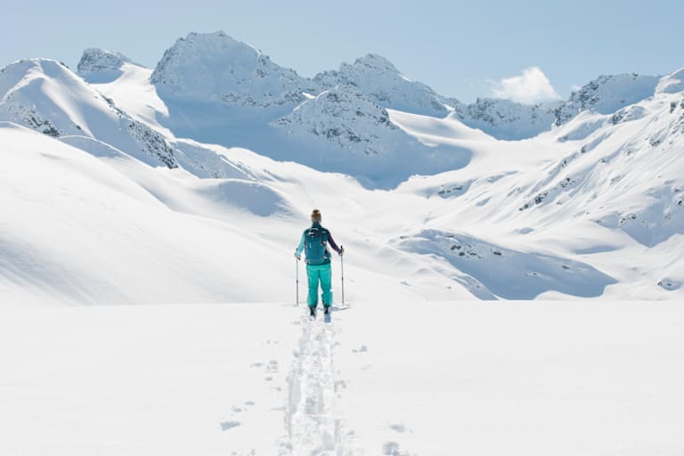 Vorbereitung auf erste Skitour, Bergwelten