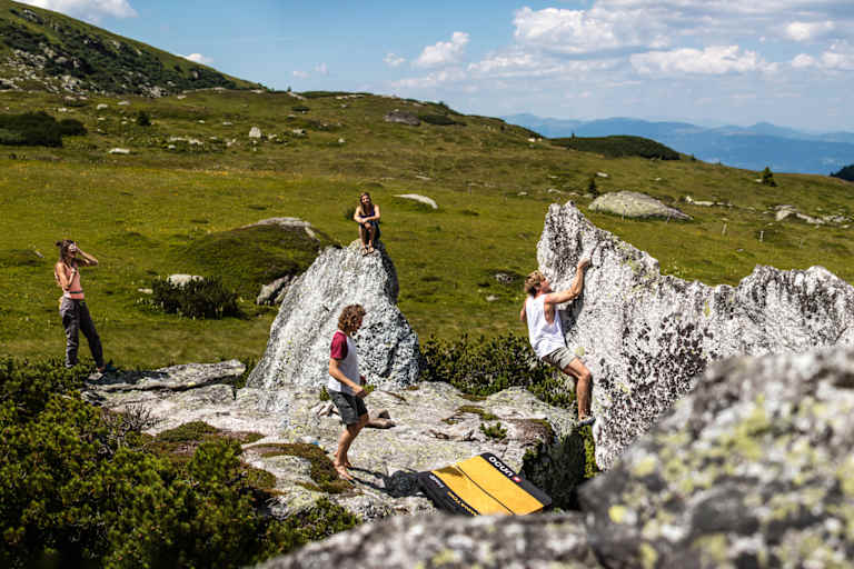 Vier Freunde auf der Koralpe