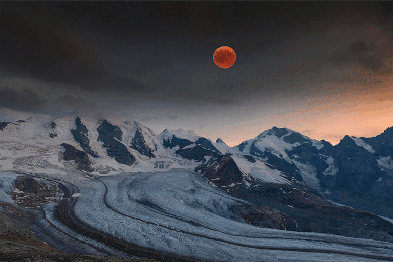 Der Blutmond über den Alpen hat das Interesse vieler Bergwelten-User geweckt