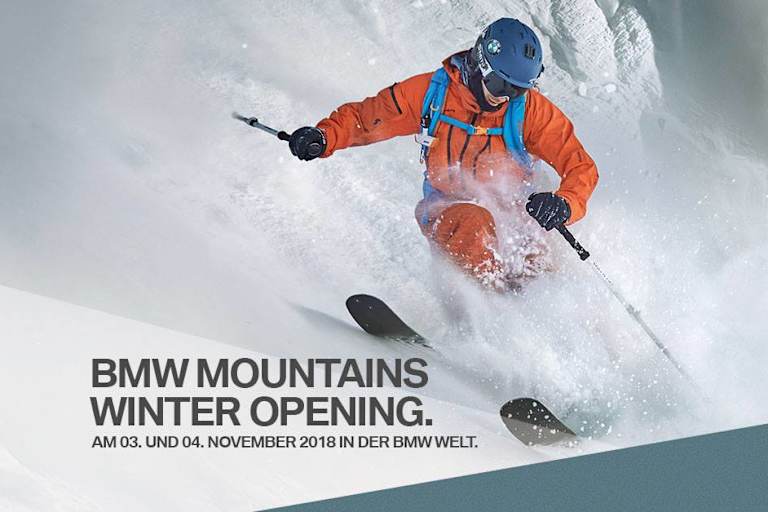 Das BMW Mountains Winter Opening am 3. und 4. November in der BMW Welt in München