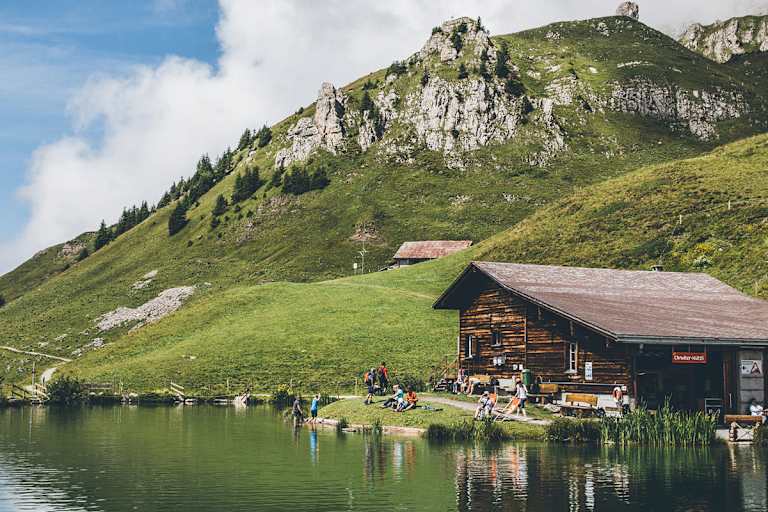 Brunnihütte mit Kindern