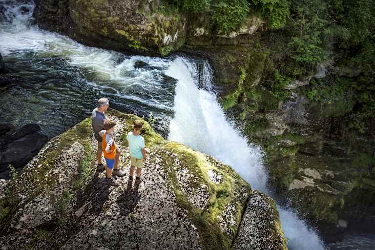 Doubs Wandern Wasserfall