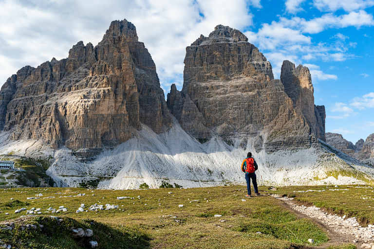 Die Drei Zinnen von Süden aus betrachtet