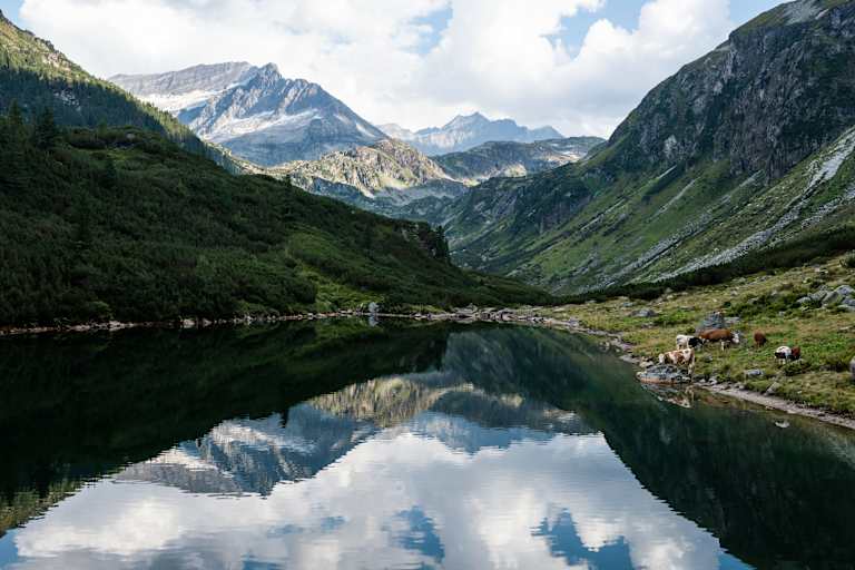 Schwarzsee in Salzburg im Nationalpark Hohe Tauern.