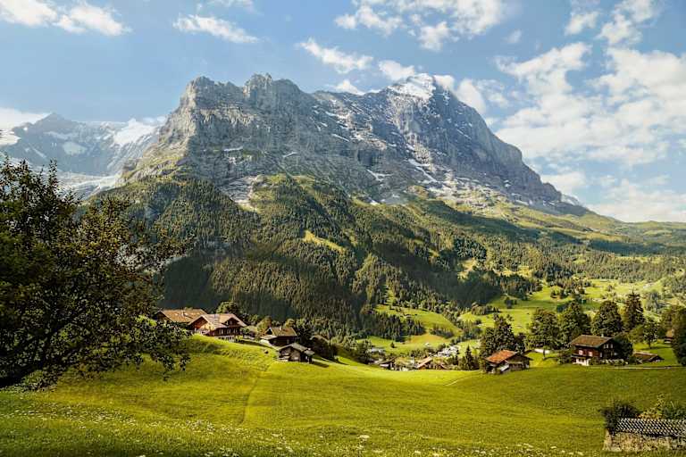 Der Eiger von der Ferne.
