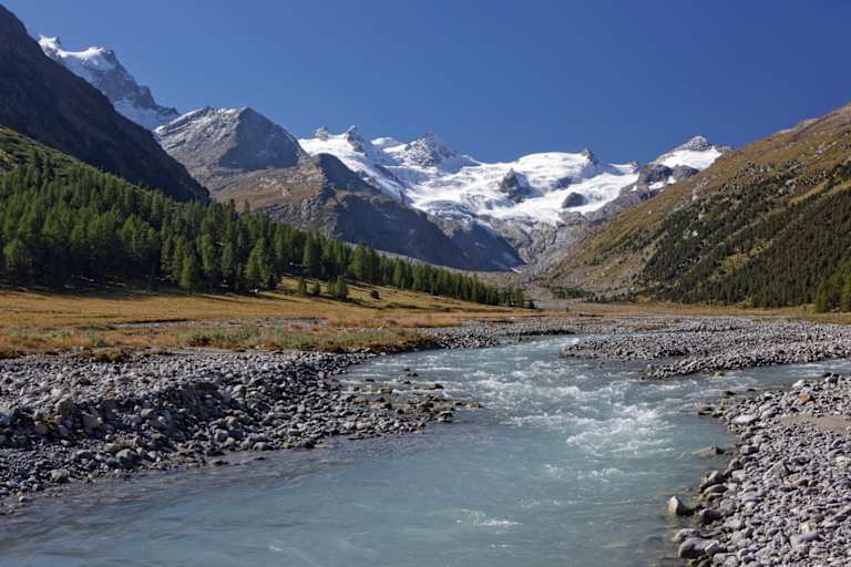 Blick ins Val Roseg (Pontresina)