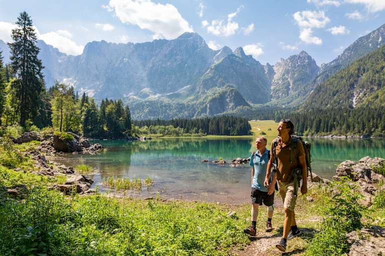 Der Obere Weißenfelser See (Lago di Fusine)