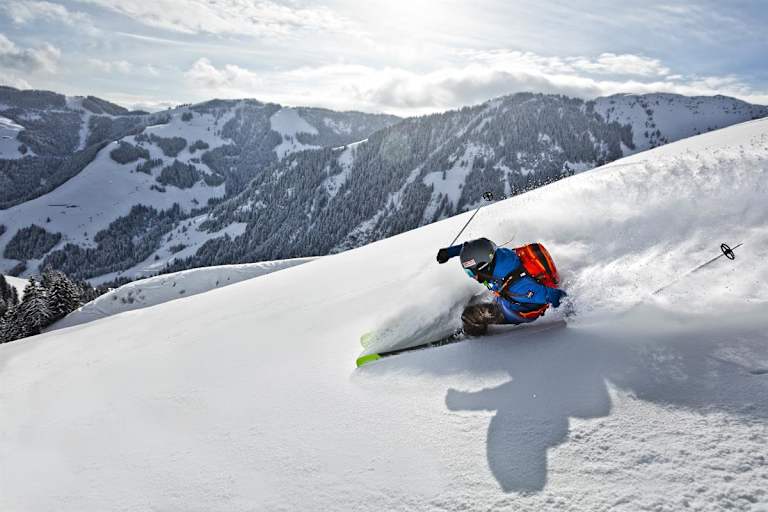 Freeriden in Saalbachs Winterwonderland