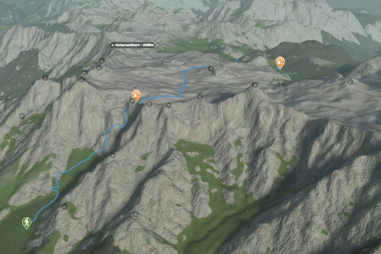 Das Schottmalhorn (2.045 m) spiegelt sich im Funtensee im Steinernen Meer, Nationalpark Berchtesgaden