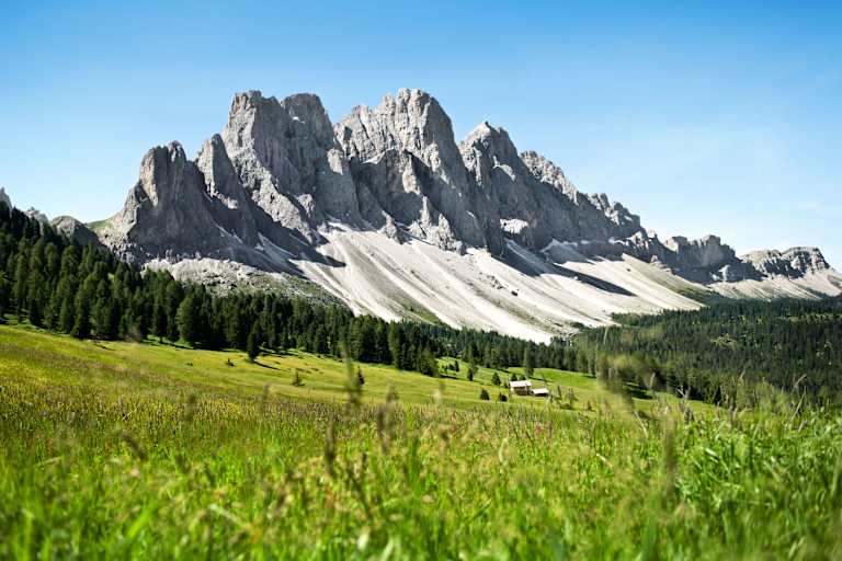 Die Geislergruppe in Südtirol