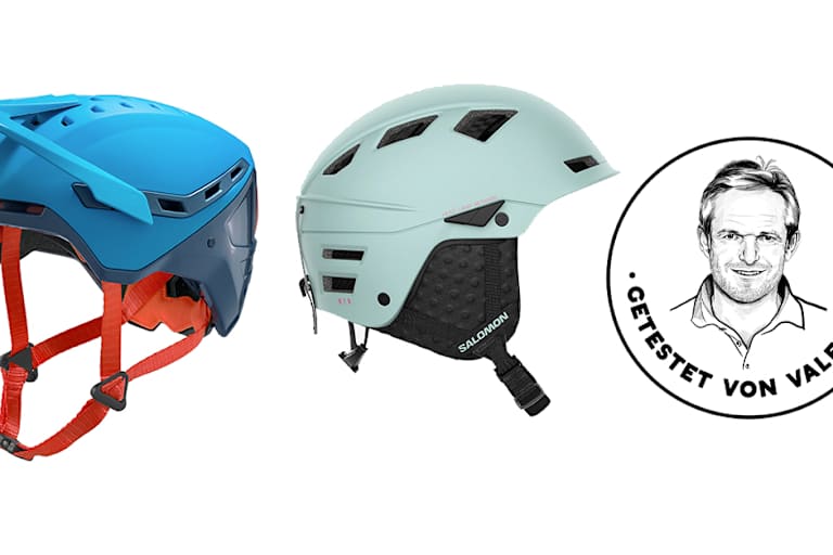 Die Skitourenhelme DYNAFIT TLT und SALOMON MTN LAB