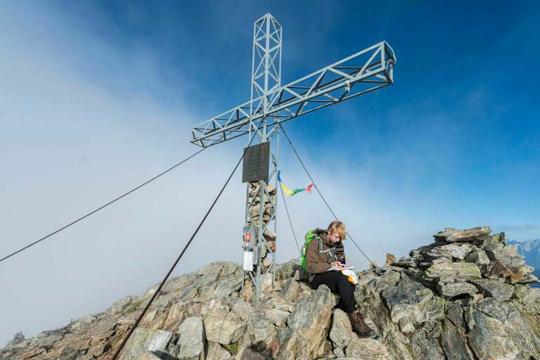 Gipfelbuch am Greifenberg in den Schladminger Tauern