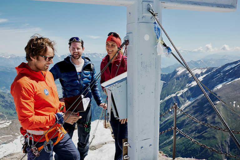 Bgersteiger am Gipfel des Kitzsteinhorns