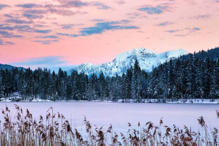 Bayern: Hintersee in Ramsau im Berchtesgadener Land