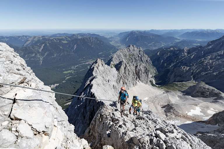 Zugspitze, Besteigung, Höllental-Klettersteig