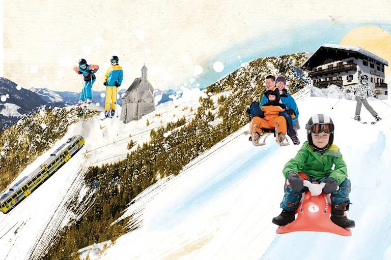 Bergwelten Illustration Oberaudorf Bayern Mein Wochenende