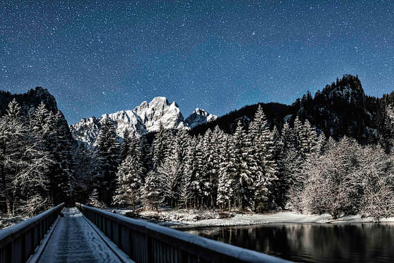 Steiermark: Am Johnsbachsteg im Nationalpark Gesäuse