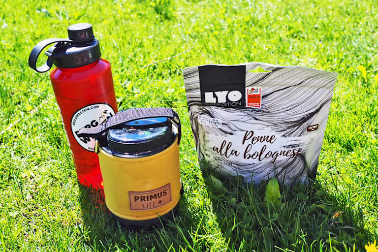 Campingausrüstung mit geringem Packmaß