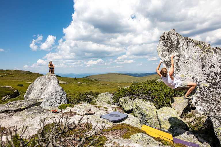 Bouldern auf der Kärntner Koralpe