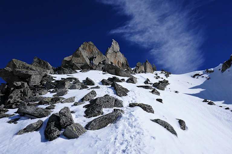 Grat: Lochberg in den Urner Alpen in der Schweiz