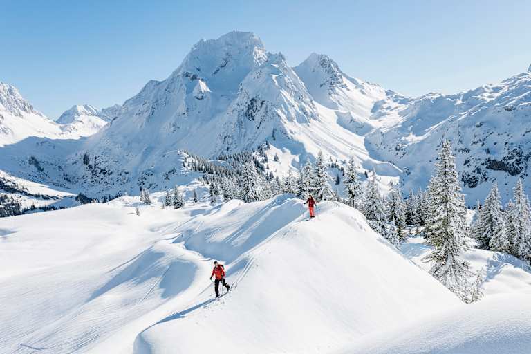 Traumhafte Winterlandschaft im Großen Walsertal