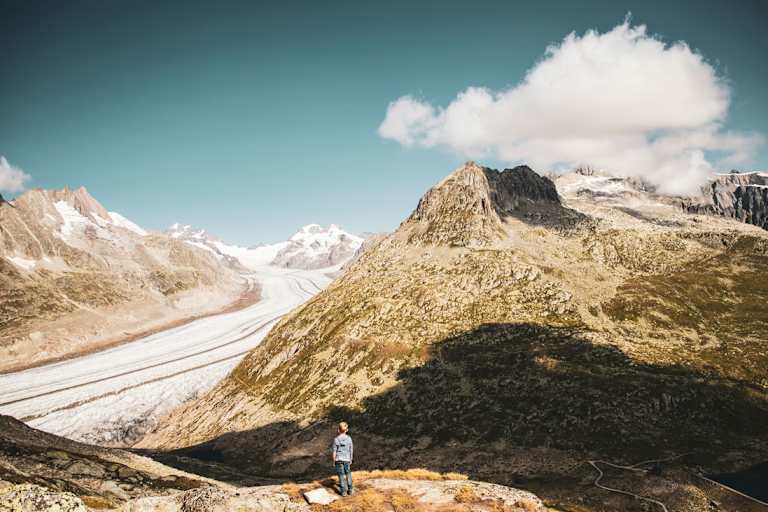 UNESCO - Weltnaturerbe: der Große Aletschgletscher im Wallis