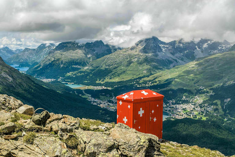 Segantini Hütte Toilette