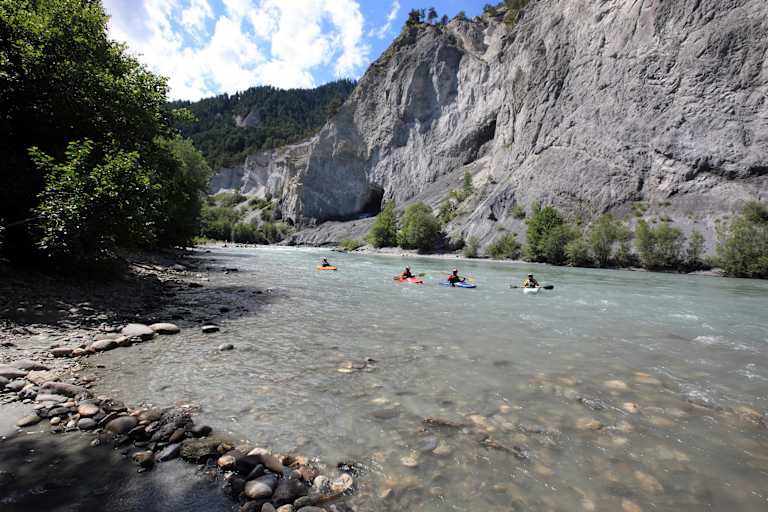 Kajakfahren Vorderrheinschlucht
