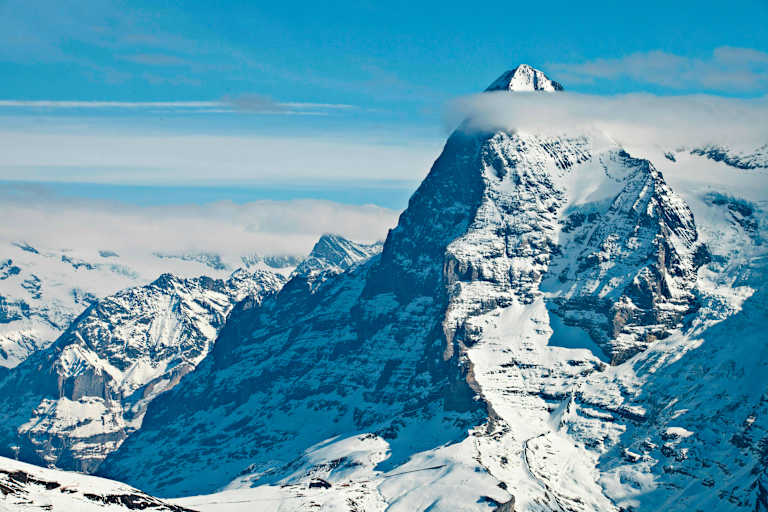 Die Eiger Nordwand im Winter