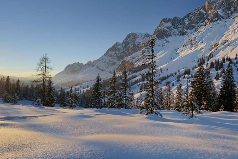 Schneeschuhwandern am Fuße des Hochkönig bei Mühlbach