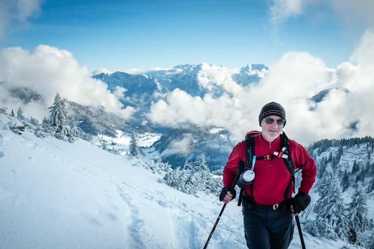 Auf dem Weg zum Dürrnbachhorn (1.763 m) in den Chiemgauer Alpen