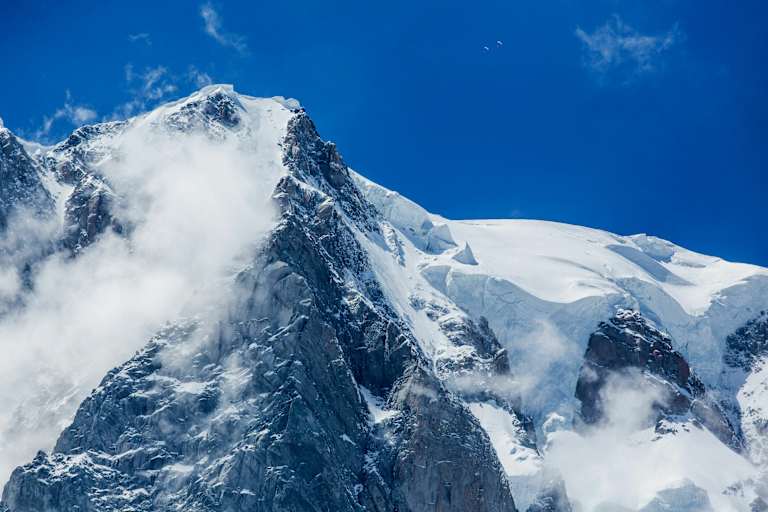 Mont Blanc bei Chamonix in Frankreich