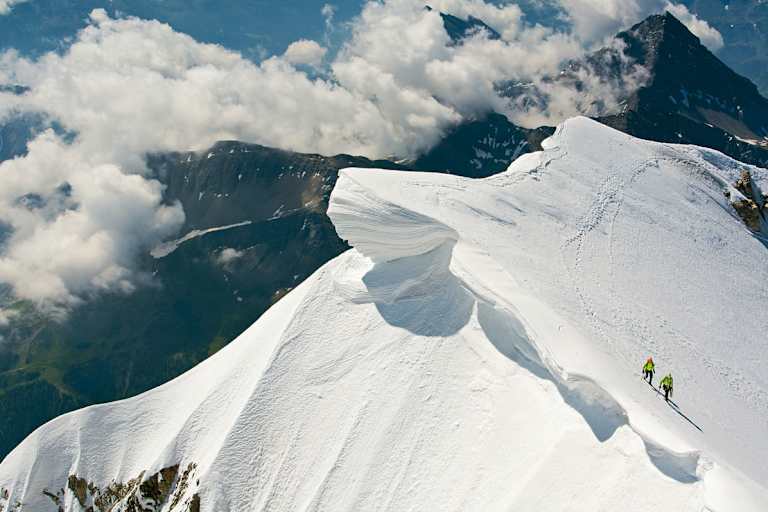 Seilschaft am Mont Blanc de Courmayeur