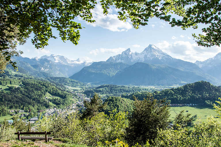 Ausblick auf den Watzmann.