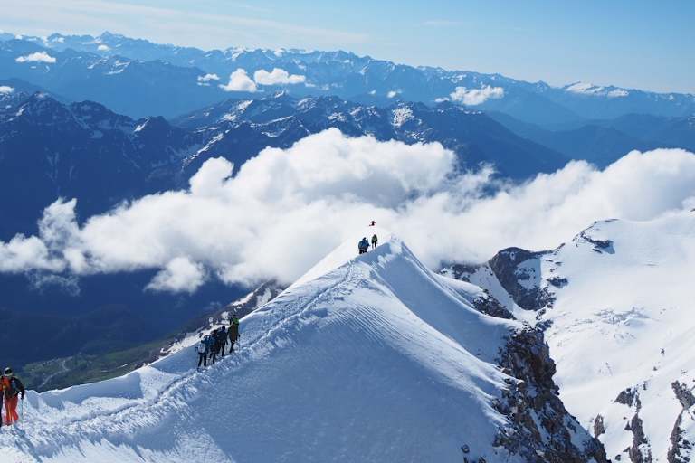Grat zum Ostgipfel des Piz Palü