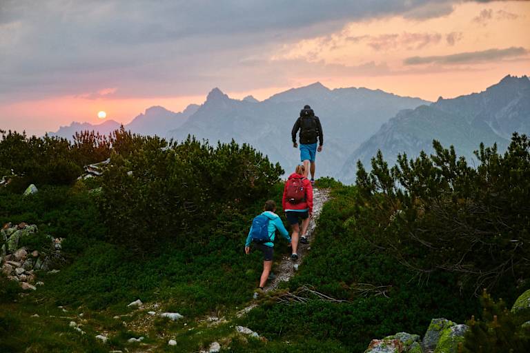 Sonnenuntergang Wanderung 24h wandern