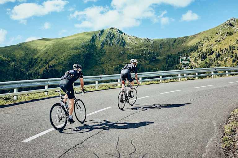 Aufstieg auf der Nockalmstraße