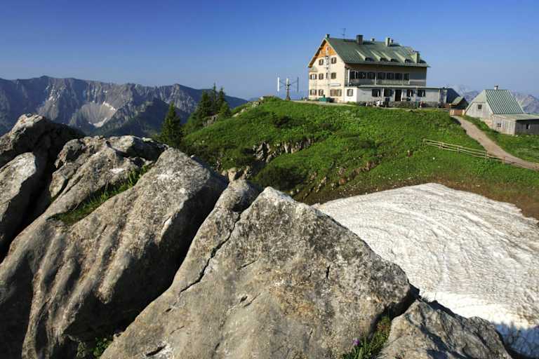 Das Rotwandhaus in den Bayerischen Voralpen