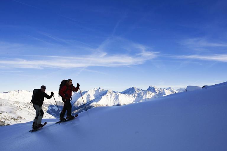 Samnaungruppe: Schneeschuhwandern bei Serfaus in Tirol