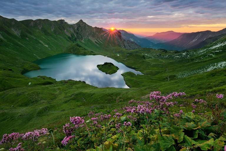 Schrecksee bei Bad Hindelang in den Allgäuer Alpen in Bayern