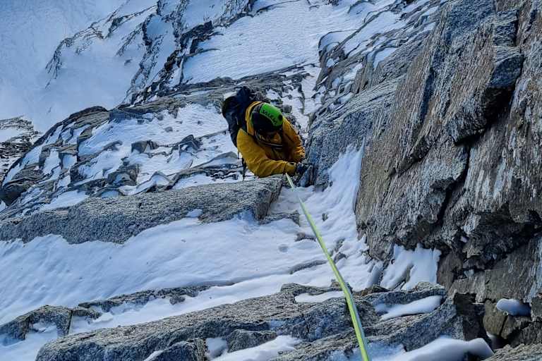 Martin Sieberer in der Schrammacher Nordwand